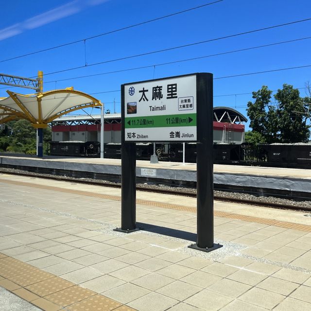 艷陽藍天超漂亮｜太麻里火車站｜台版灌籃高手平交道也在這裡唷