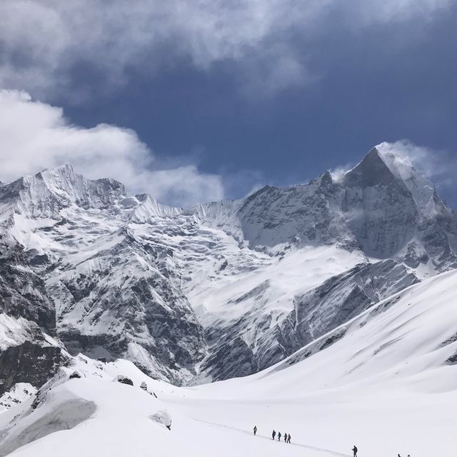 trekking to annapuna base camp