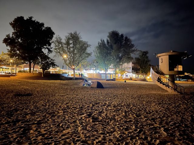 夜遊石澳沙灘