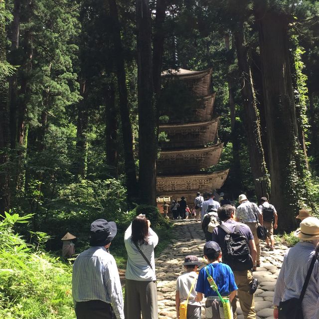 国宝羽黒山五重塔　暑い夏に行きたいスポット👍