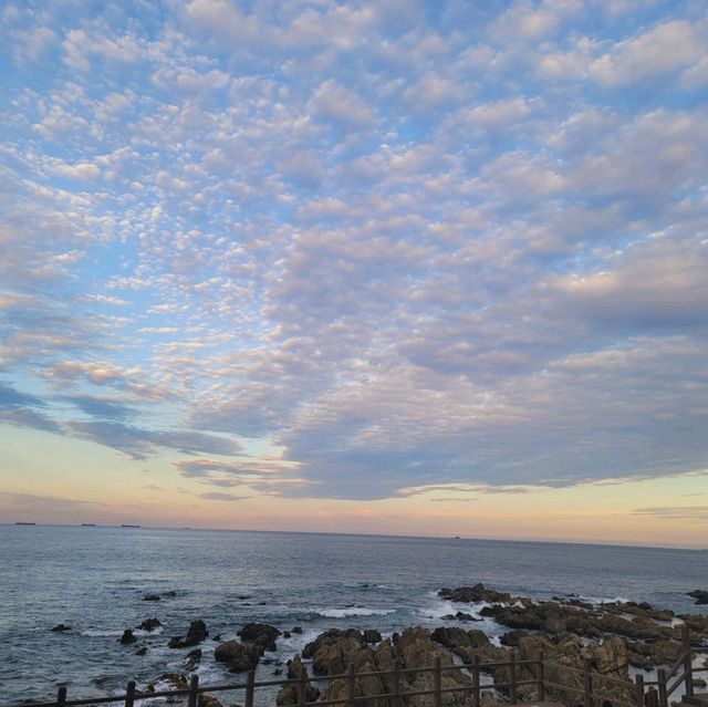 울산 간절곶의 노을