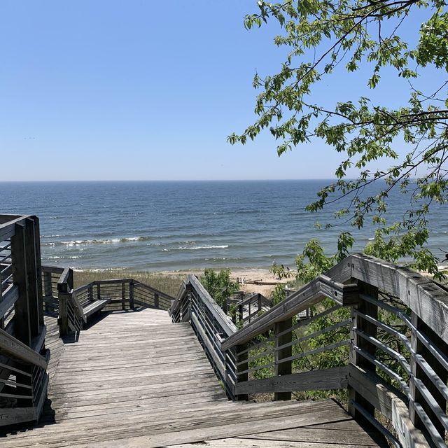 A most remarkable beach on Lake Michigan