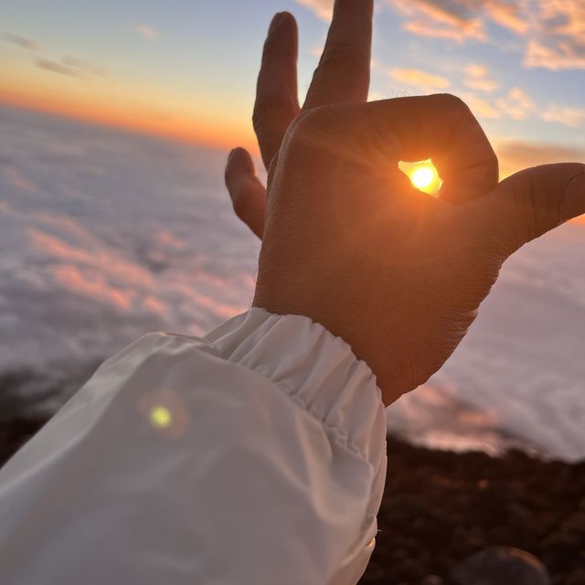 富士山の山頂