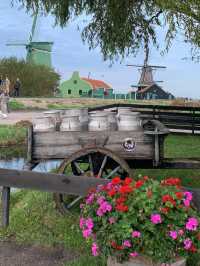 Traditional windmill at Zaanse Schans