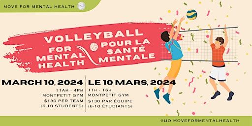 Volleyball with Move for Mental Health | Montpetit Hall (MNT)