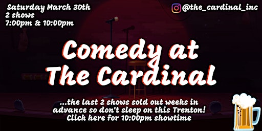 Comedy at The Cardinal! 10pm Show | The Cardinal