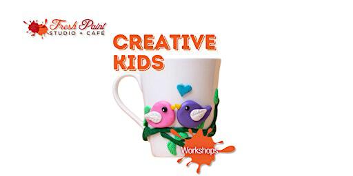 In-Studio Creative Kids: Custom 3D Clay Mug Summer Fun! | Fresh Paint Studio + Cafe Toronto