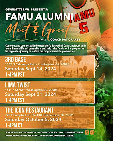 @werattlenil FAMU Dallas Alumni Meet & Greet w/ Coach Patrick Crarey | 720 E Campbell Rd