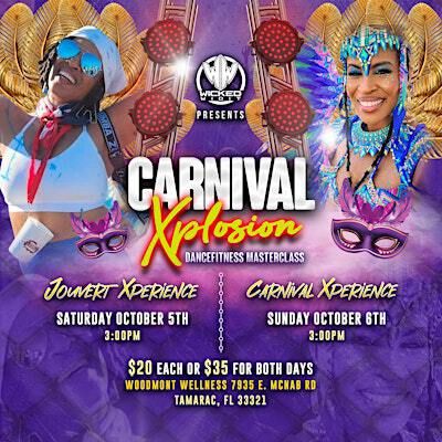 Carnival Xplosion : Jouvert Xperience/ Carnival Xperience Oct 5th & Oct 6th | Woodmont Wellness Gym