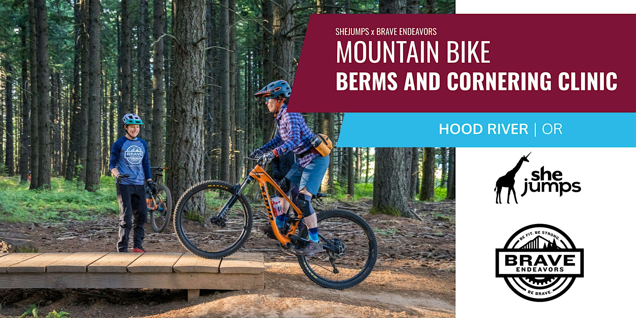 SheJumps x Brave Endeavors MTB Berms and Cornering Clinic Portland, OR Family Man Staging