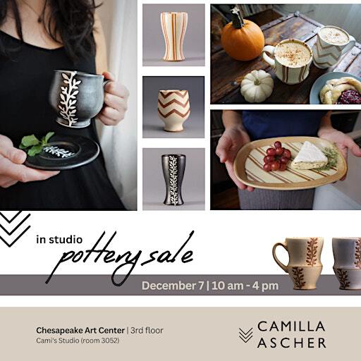 In The Studio Pottery Sale With Artist Camilla Ascher | Chesapeake Arts Center