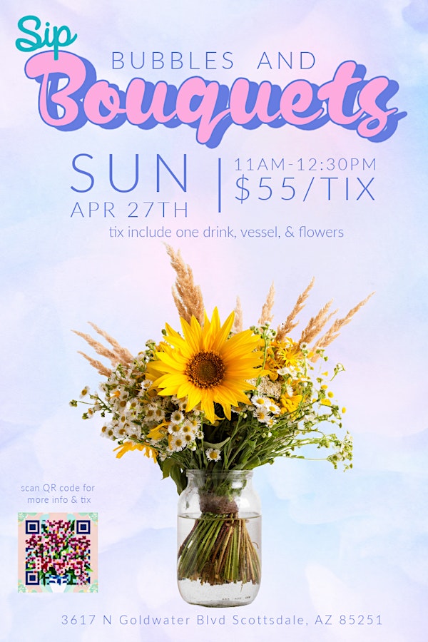 Bubbles and Bouquets at Sip Coffee & Beer Scottsdale | Sip Coffee and Beer House
