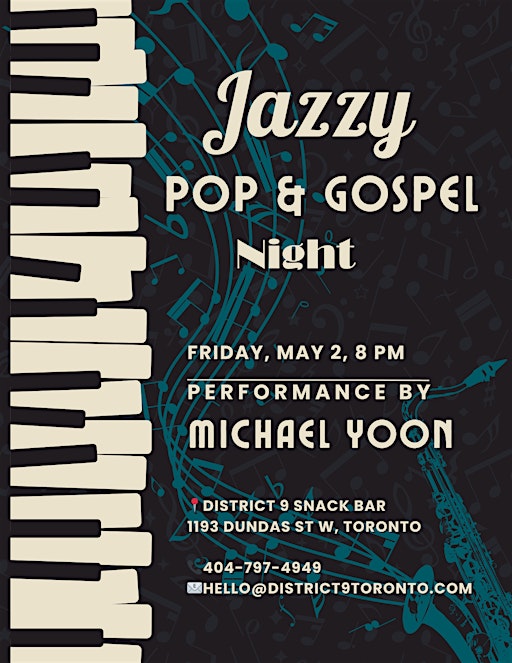 Jazzy Pop & Gospel Night – FREE ENTRY | District 9 Snack Bar
