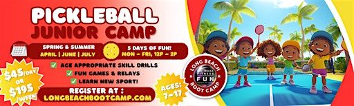 Pickleball Junior Camp - JUNE - (ages 7-17) Long Beach | Billie Jean King Tennis Center