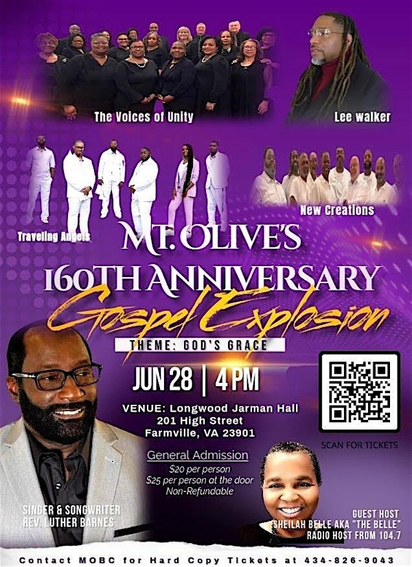 Mt. Olive's 160th Anniversary Gospel Concert | Jarman Auditorium