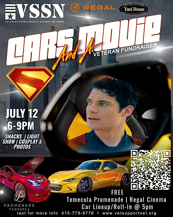 VOLUNTEER SIGN UP-VSSNs Cars & a Movie | Regal Edwards Temecula