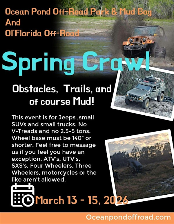 Spring Crawl at Ocean Pond Off Road Park And Mud Bog | 426 NE 268th Ave