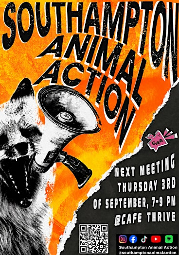 Southampton Animal Action September Meeting | Cafe Thrive