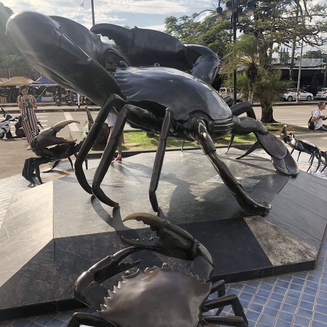 giant sculpture in Krabi Town 