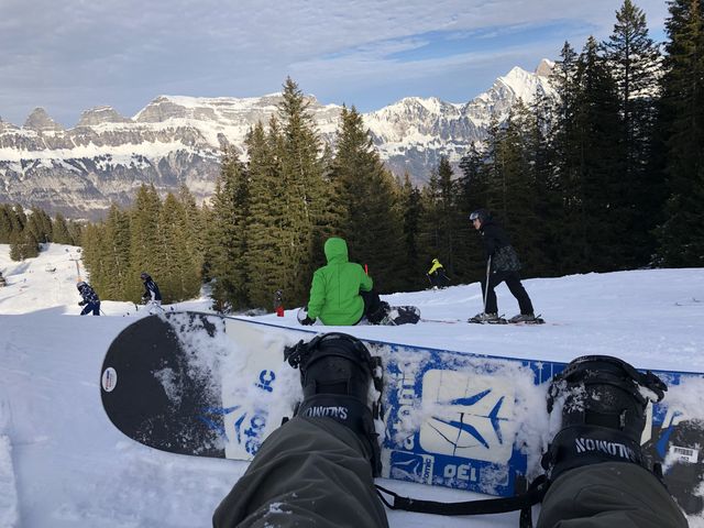 Snowboarding on Flumserberg 🏂