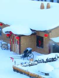 SNOW-COVERED VILLAGE