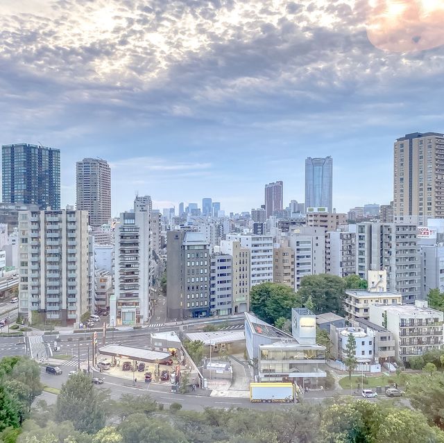 パークタワー東京のコーナーの素晴らしい景色