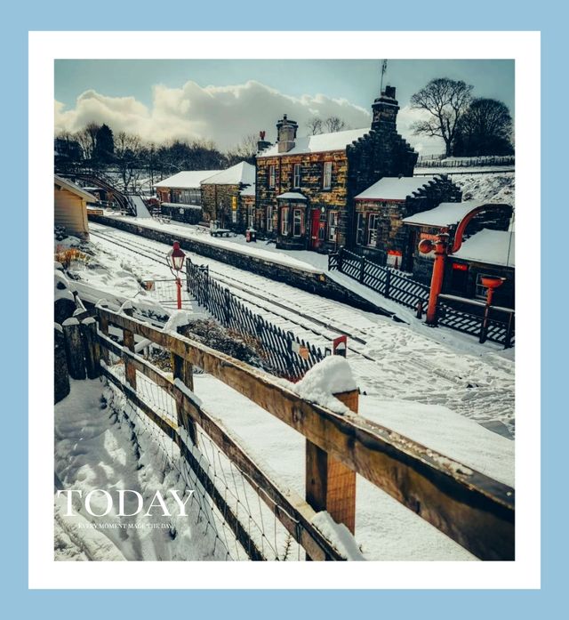 🇬🇧Winter atmosphere ❄️ in a small town in Yorkshire, England ~ 🕊️