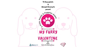 My Furry Valentine Pints,Poses and Puppies- Ubergeek | übergeek Brewing Company