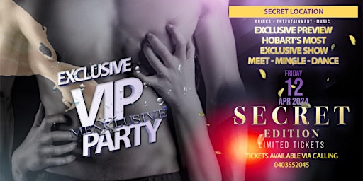 MenXclusive VIP Exclusive Preview Evening | hobart