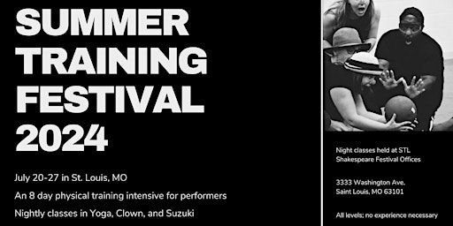 YoungLiars Summer Training Festival 2024 | St Louis Shakespeare Festival