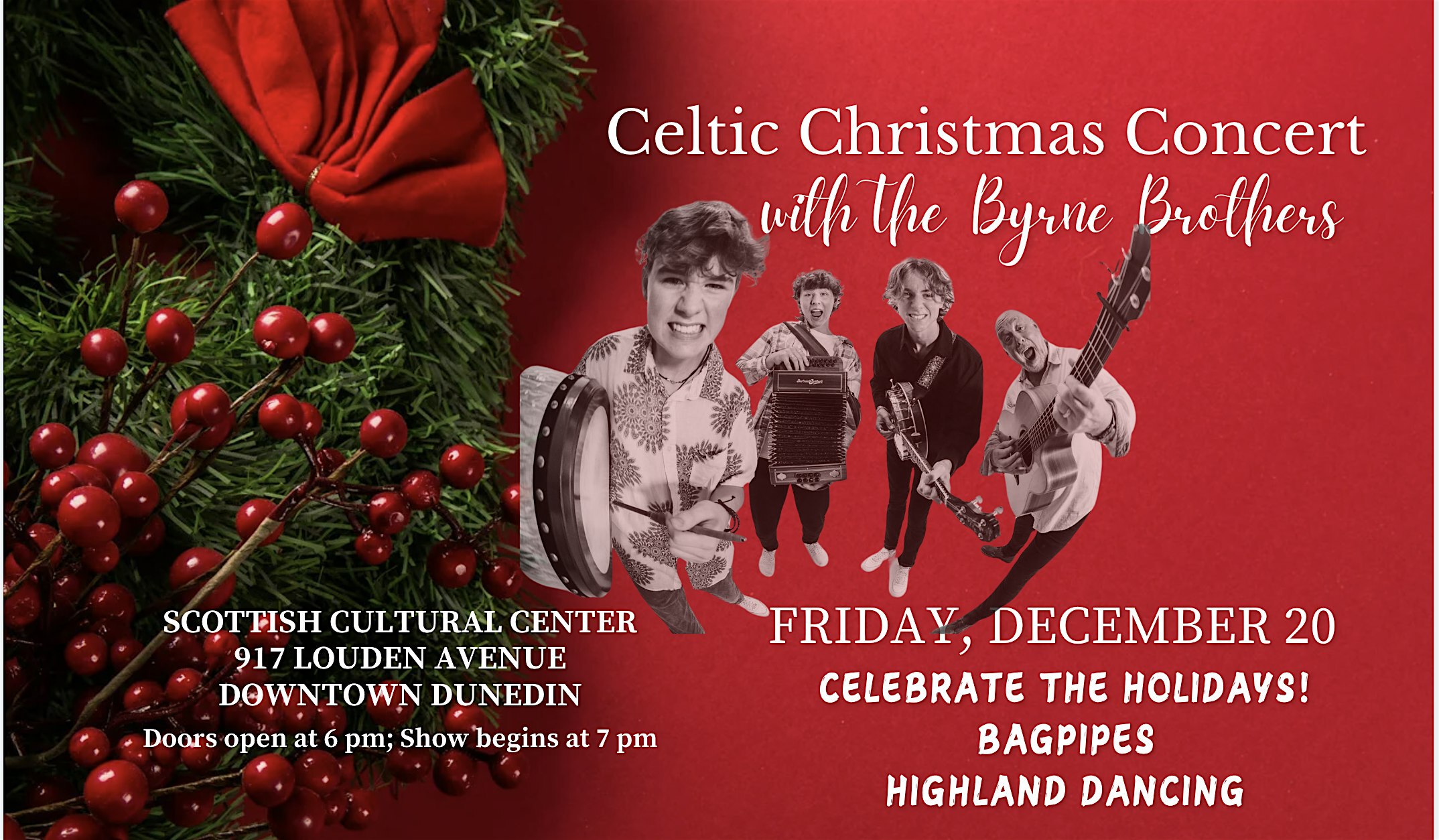 Celtic Christmas Concert with The Byrne Brothers | Scottish Cultural Center