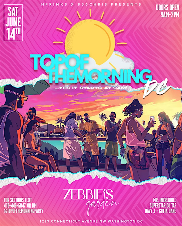 TOP OF THE MORNING PARTY DC | Zebbie's Garden