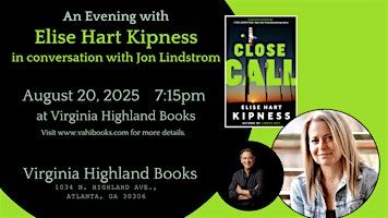 An Evening with Elise Hart Kipness in Conversation with Jon Lindstrom | Virginia Highland Books