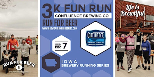3k Winter Beer Run x Confluence Brewing| 2025 IA Brewery Running Series | Confluence Brewing Company