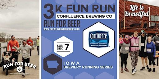 3k Winter Beer Run x Confluence Brewing| 2025 IA Brewery Running Series | Confluence Brewing Company