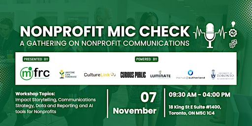Nonprofit Mic Check 2025 | 18 King St E suite 1400