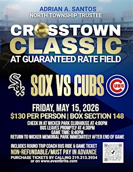 2026 Crosstown Classic at White Sox Park | Wicker Memorial Park