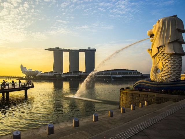 新加坡景點-魚尾獅像公園