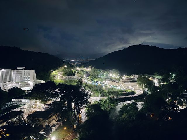 大欖水塘排洪景色