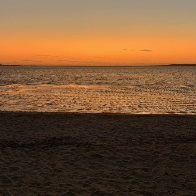 Lovely sunset at Little Lagoon at Denham!