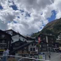 Zermatt a city with no cars around