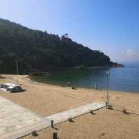 Idyllic beach cove on Dapeng peninsula