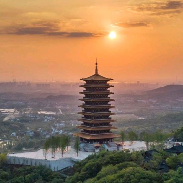 Beautiful pagoda in Longhua park