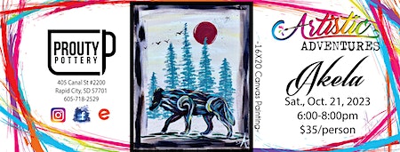Akela- Canvas Painting | Prouty Pottery