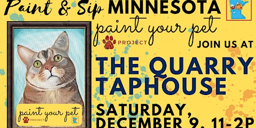 December 9 Paint Your Pet Project at The Quarry Taphouse | The Quarry Taphouse