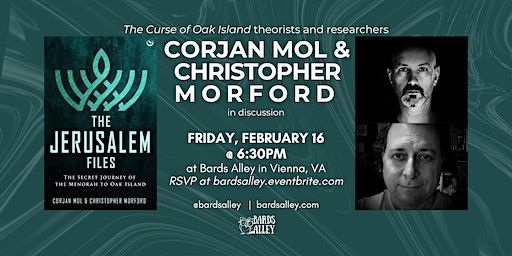 Book Talk: Corjan Mol and Christopher Morford | THE JERUSALEM FILES | Bards Alley Bookshop