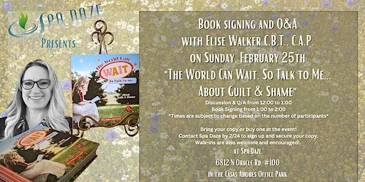 Book signing and Q&A with Elise Walker C.B.T., C.A.P. | Spa Daze, North Oracle Road, Tucson, AZ, USA