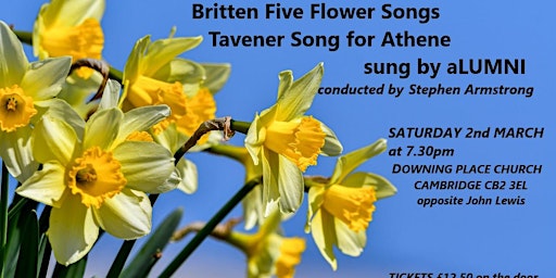 aLUMNI Chamber Choir and Orchestra concert | Downing Place