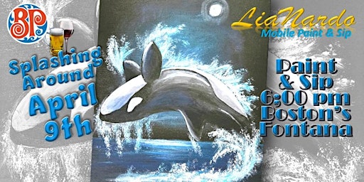 Paint & Sip with LiaNardo at Boston's Fontana | Boston's Restaurant & Sports Bar