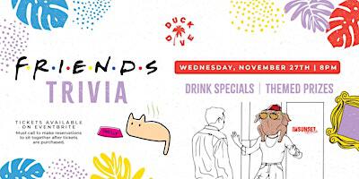 Friends Trivia at The Duck Dive | The Duck Dive